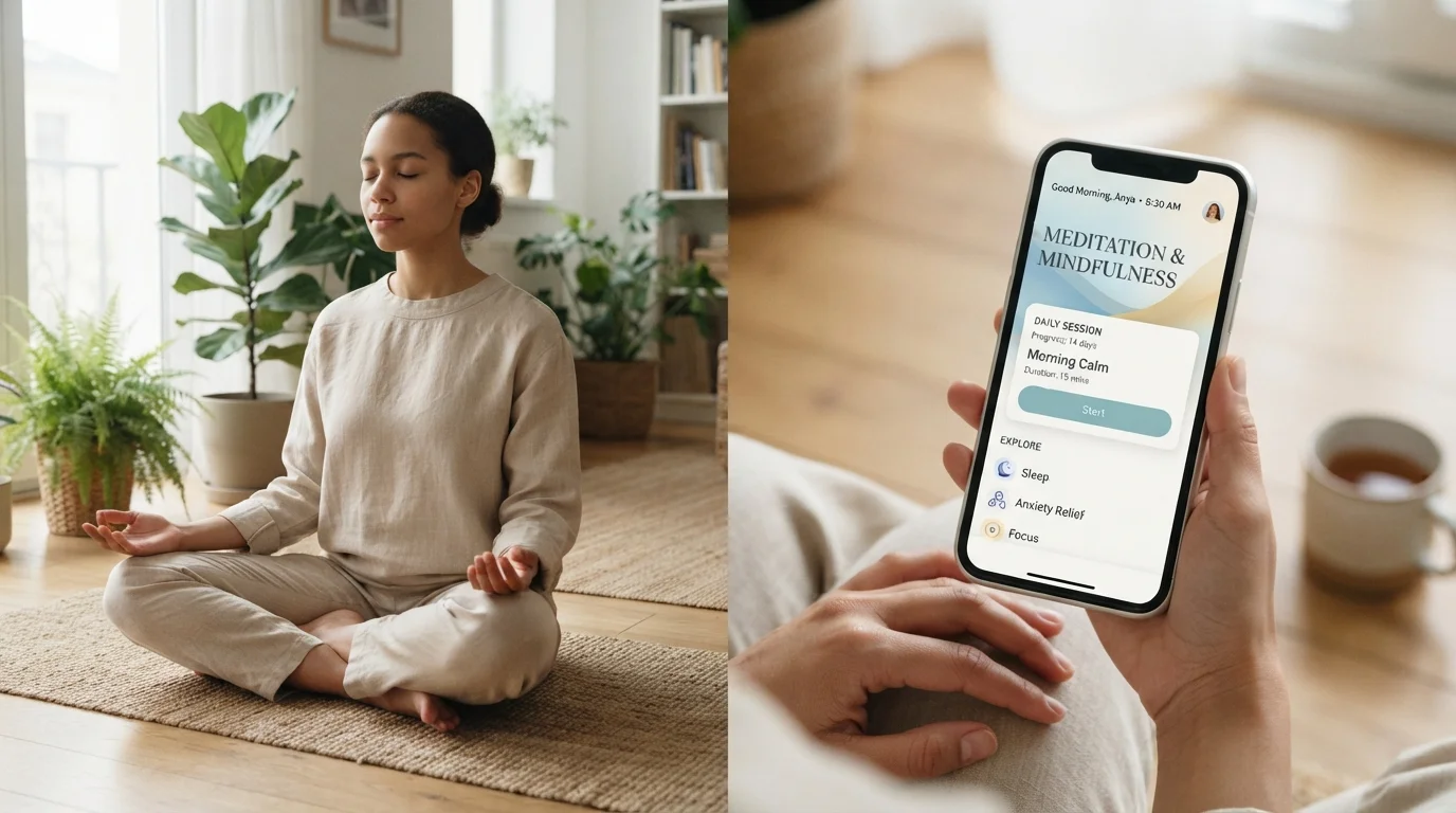Mindfulness Apps vs. Unguided Practice: What Works Better for Stress Reduction?