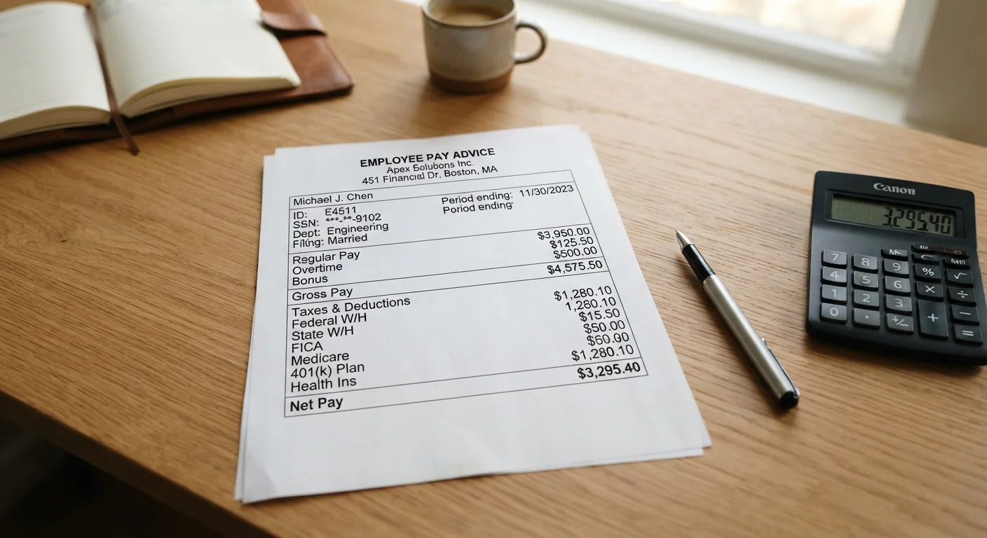 Reading a Pay Stub for the First Time