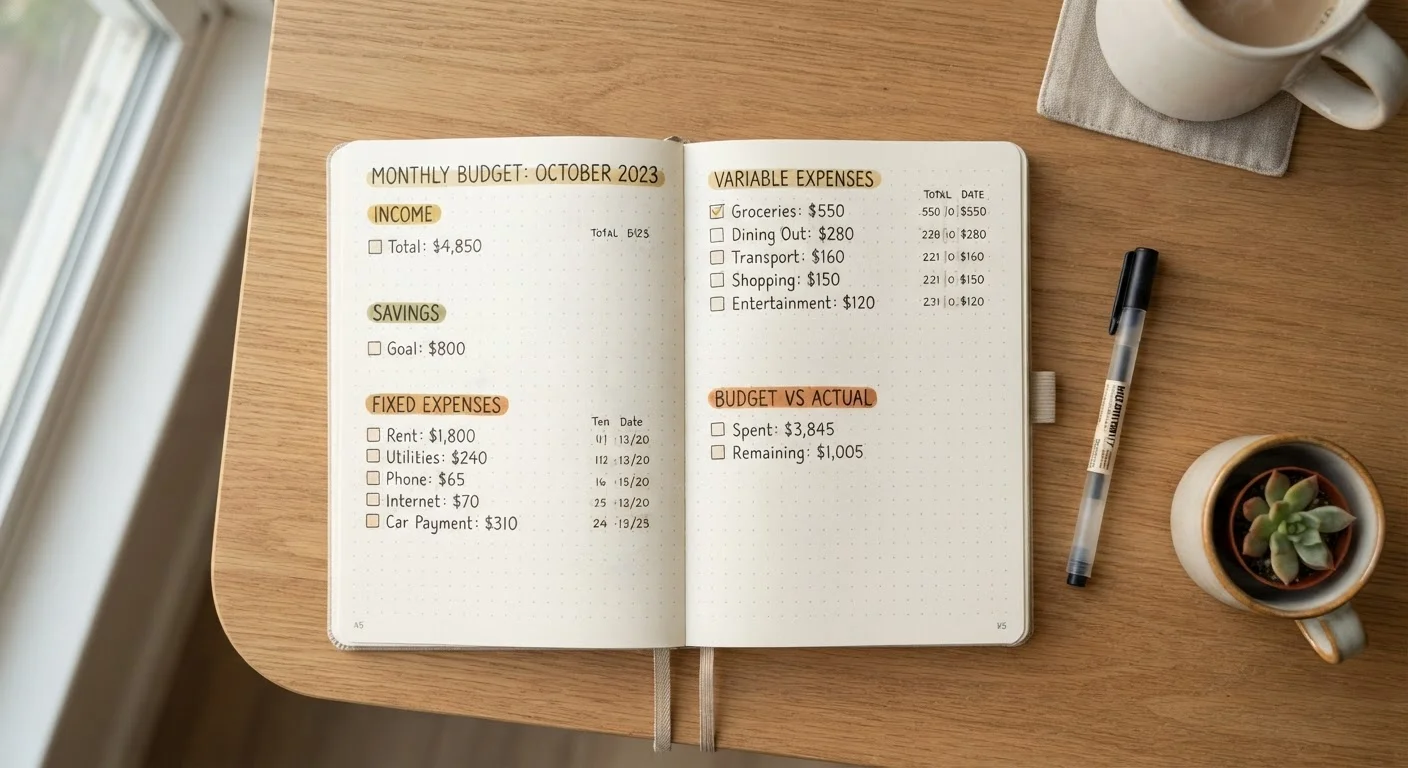 What a Monthly Budget Actually Does (and Why Most People Misunderstand It)
